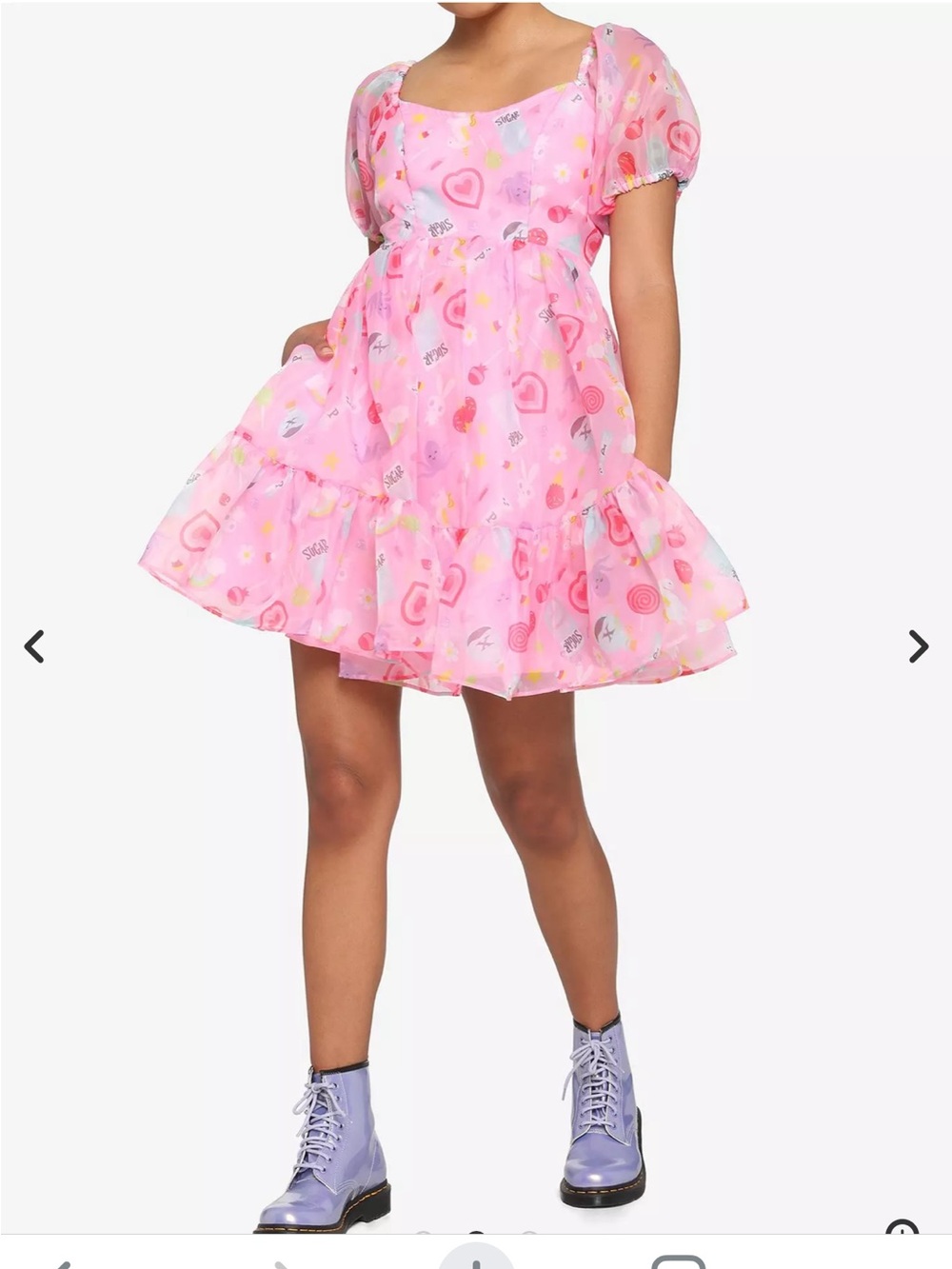 NWOT Powerpuff Girls Ingredients Puffy Organza Dress